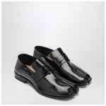 Maison Margiela Tabi loafer in black leather