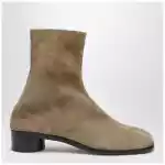 Maison Margiela Beige suede Tabi ankle boots