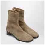 Maison Margiela Beige suede Tabi ankle boots
