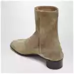 Maison Margiela Beige suede Tabi ankle boots