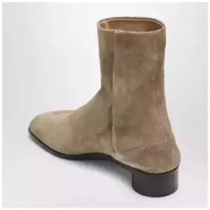 Maison Margiela Beige suede Tabi ankle boots