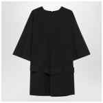 MM6 Maison Margiela Black wool-blend mini dress