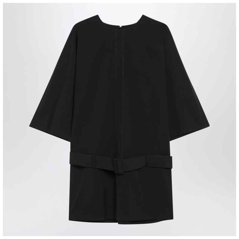 MM6 Maison Margiela Black wool-blend mini dress, theFeinheit