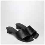 MM6 Maison Margiela Black Anatomic sandals with low heel