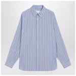 Maison Margiela Light blue striped cotton shirt
