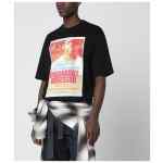 Magliano X D2 Black T-shirt with logo print