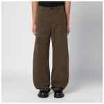 Dsquared2 Military green wide trousers with wear