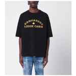 Dsquared2 Black cotton T-shirt with logo