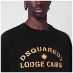 Dsquared2 Black cotton T-shirt with logo
