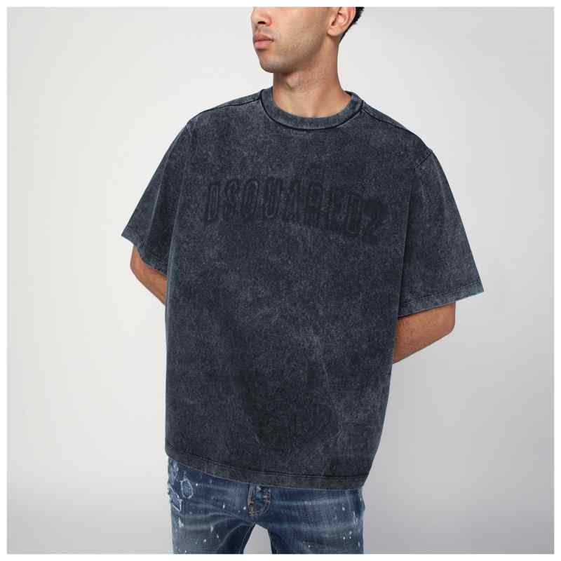 Dsquared2 Washed grey T-shirt with logo Dsquared2 Washed grey T-shirt with logo, theFeinheit
