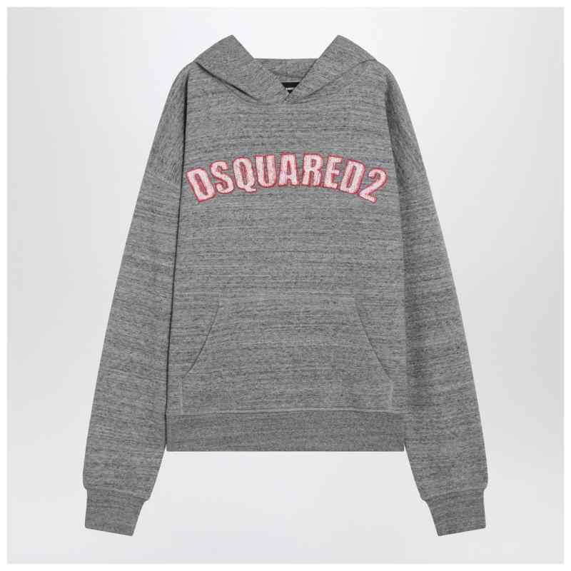 Dsquared2 Grey cotton sweatshirt with logo Dsquared2 Grey cotton sweatshirt with logo, theFeinheit