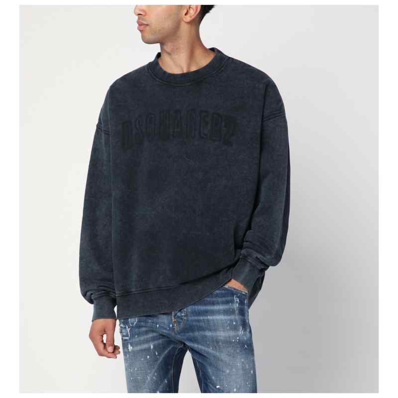 Dsquared2 Washed grey sweatshirt with logo Dsquared2 Washed grey sweatshirt with logo, theFeinheit