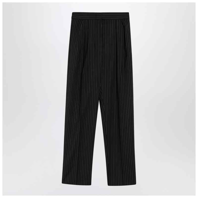 Max Mara Black pinstriped wool trousers, theFeinheit