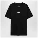 MM6 Maison Margiela Black T-shirt with Numeric Signature patch