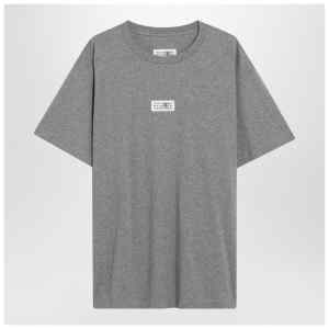 MM6 Maison Margiela Light grey T-shirt with Numeric Signature patch