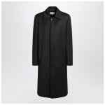 MM6 Maison Margiela Black wool-blend coat
