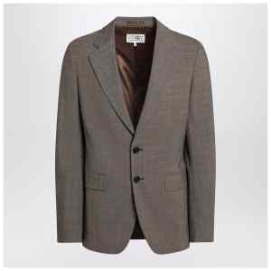 MM6 Maison Margiela Single-breasted jacket brown in wool blend