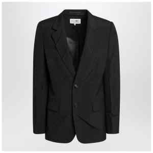 MM6 Maison Margiela Black wool-blend jacket