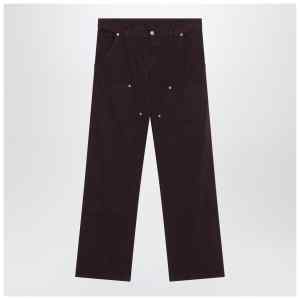 MM6 Maison Margiela Burgundy cotton trousers