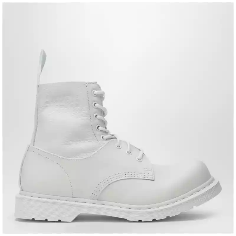 MM6 Maison Margiela White lace-up boot MM6 X Dr. Martens