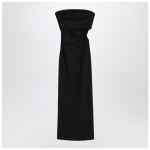 Max Mara Black bustier dress in wool blend