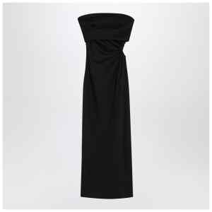 Max Mara Black bustier dress in wool blend