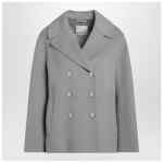 S Max Mara Air-blue jacket in wool drap