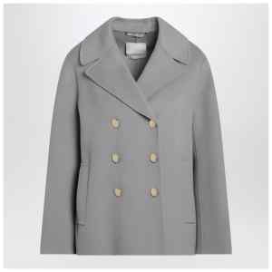 S Max Mara Air-blue jacket in wool drap