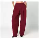 THE ANDAMANE Bordeaux pleated pants