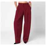 The Andamane Bordeaux pleated pants