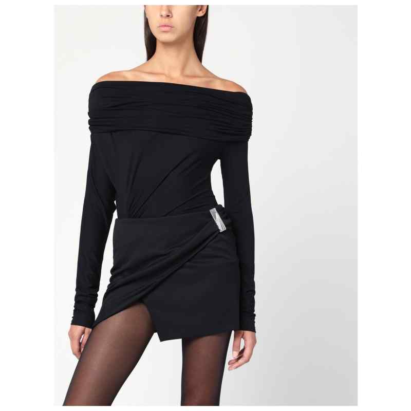 THE ANDAMANE Black Zoe off-the-shoulder top, theFeinheit