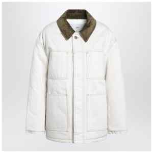 Ami Paris Ivory padded worker cotton jacket