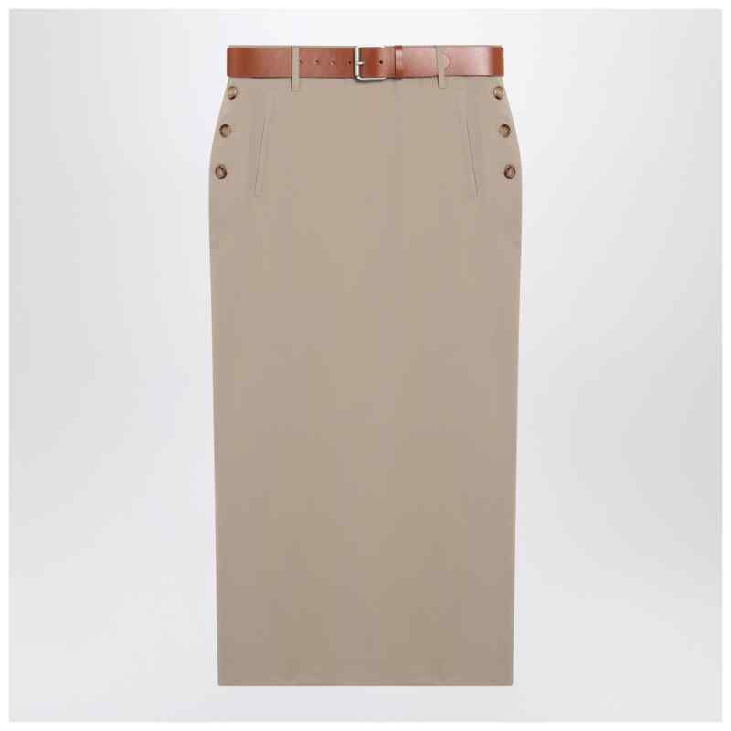 Moschino Jupe with beige wool skirt, theFeinheit