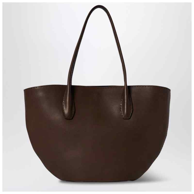 The Row Brown Alger tote bag in leather, theFeinheit
