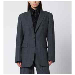 Our Legacy Grey wool-blend single-breasted jacket