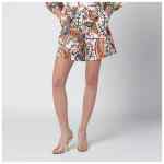 ETRO White shorts with Paisley print