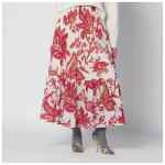 ETRO White skirt with floral print