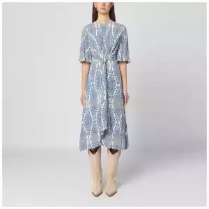 ETRO Flared midi dress with multi-coloured print