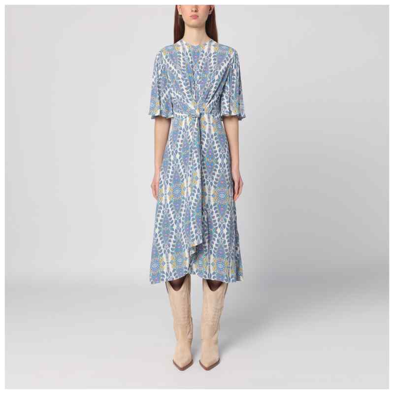 ETRO Flared midi dress with multi-coloured print, theFeinheit