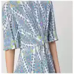 ETRO Flared midi dress with multi-coloured print