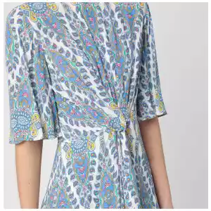 ETRO Flared midi dress with multi-coloured print