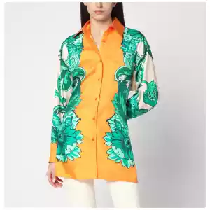 ETRO Floral print shirt with knotted detail