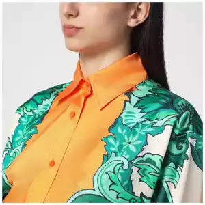 ETRO Floral print shirt with knotted detail
