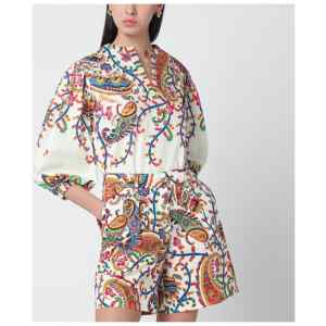 ETRO White blouse with Paisley print