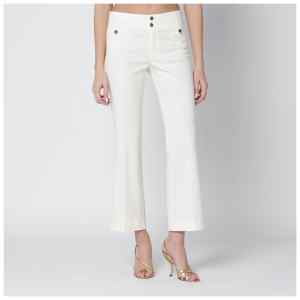 ETRO White cotton trousers