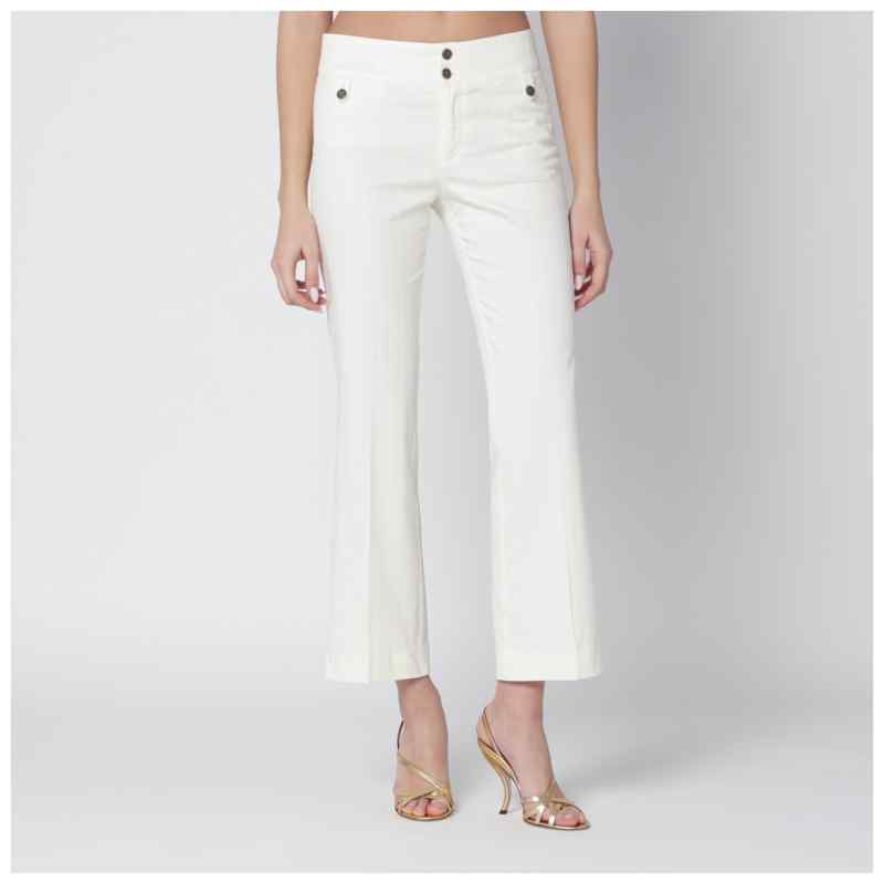 ETRO White cotton trousers, theFeinheit