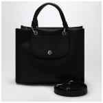 Longchamp Black Cabas S Bag with handle