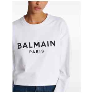 Balmain Logo-print cotton sweatshirt