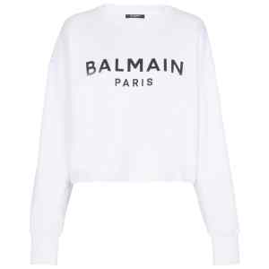 Balmain Logo-print cotton sweatshirt