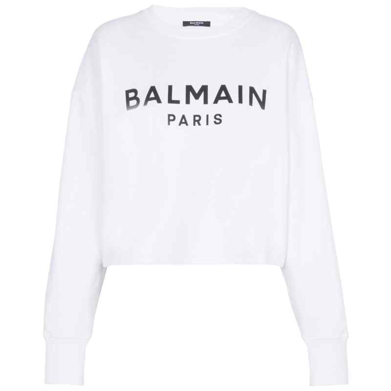 Balmain Logo-print cotton sweatshirt